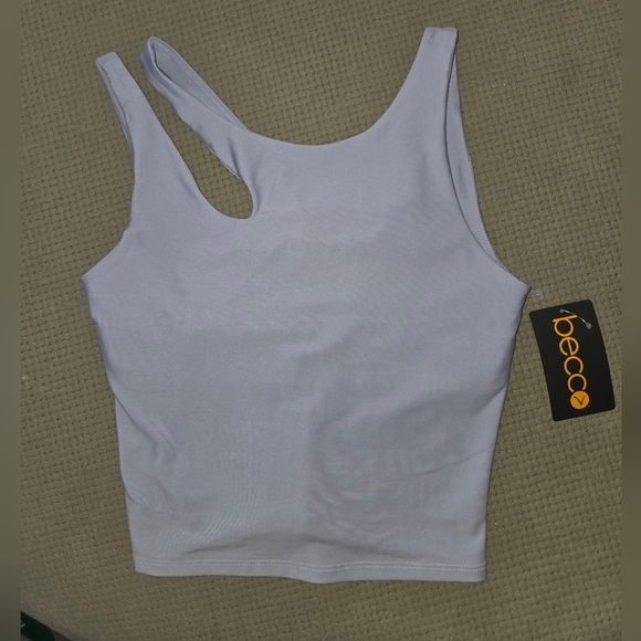 NEW Becco Midi cutout top purple size small (sports top/bra - no padding) - Picture 3 of 12